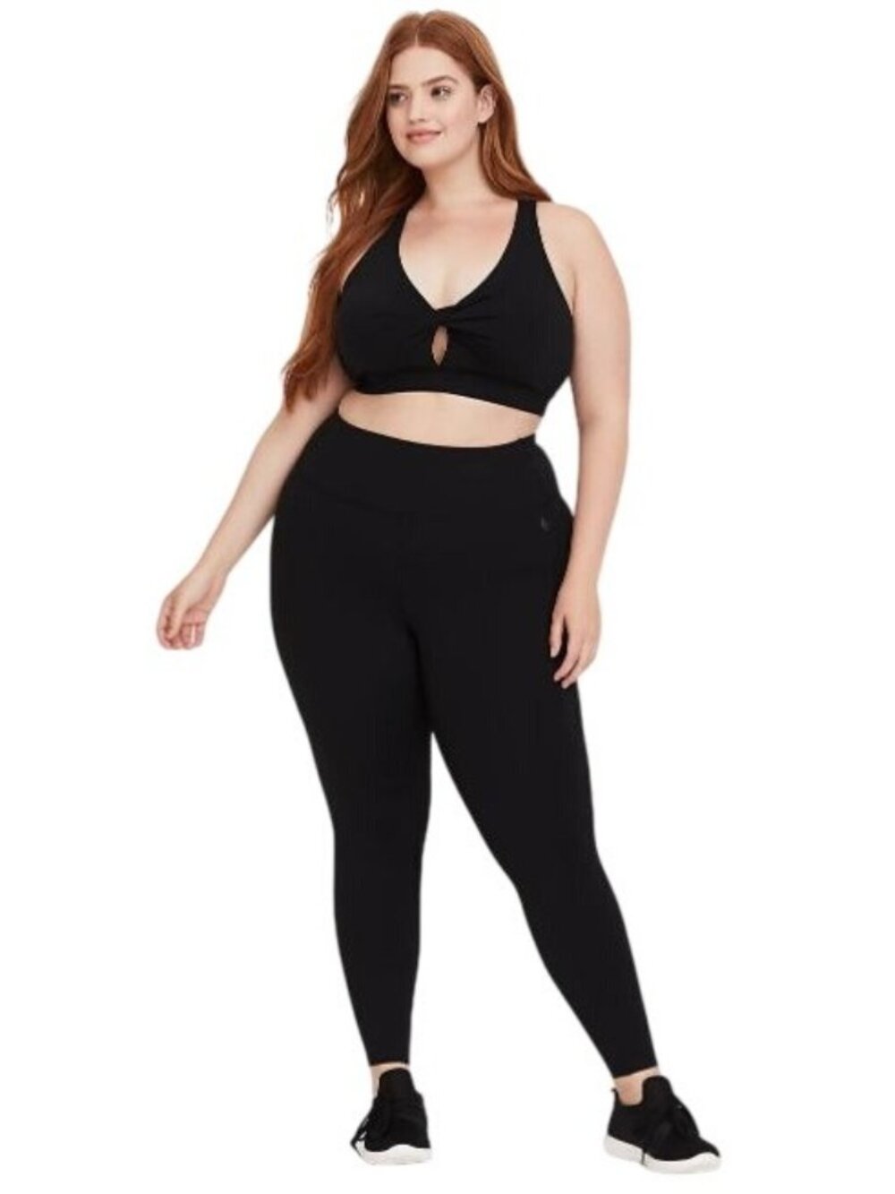 Torrid Active Women's Black Activewear Mesh Inset Active Legging Plus Size 1